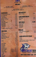 Wildcat Den menu