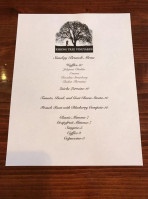 Kissing Tree Vineyards menu