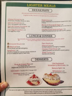 Jensen's Restaurant menu