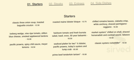 La Prime menu