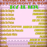 Vasija De Barro menu