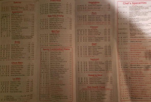 Goldstar Chinese menu