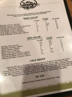The Trailside Grill menu