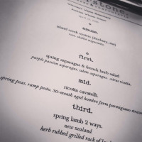 Cornerstone Bistro Artisanal Market menu