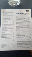The Ruby Brink menu
