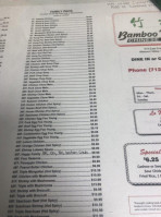 Bamboo Village Chinese Cafe menu