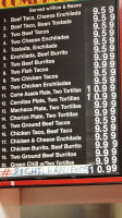 Nico's Taco Shop menu