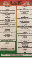 El Azteca menu