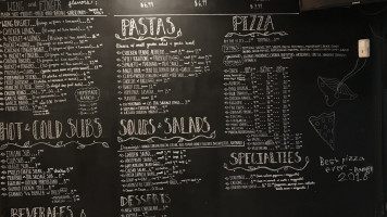 Gianna's Pizza menu