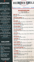 Heroes Grill Srq menu