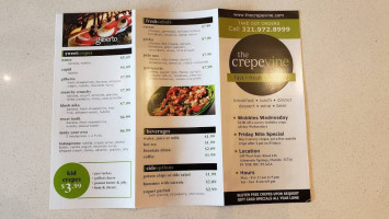 The Crepevine menu