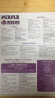 Purple Onion menu