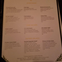 Cambria Pines Lodge menu
