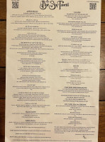 The Blue Sky Tavern menu