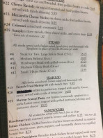 Venesian Inn menu