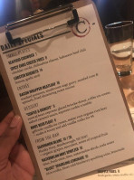 The Central Restaurant Bar menu