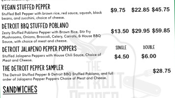 Detroit Pepper Company menu