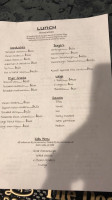 Shoe Inn menu