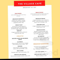 The Village Cafe food