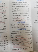 Betty's Place menu