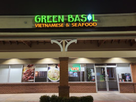Green Basil outside