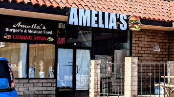 Amelia's Burger's And Mexican Food outside