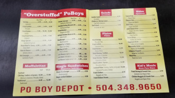 Po Boy Depot Llc menu