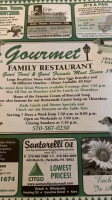 Gourmet Incorporate menu