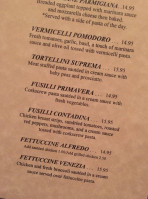 Andiamo Ristorante Italiano menu
