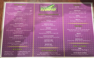 Señor Iguanas Restaurantes Mexicanos menu
