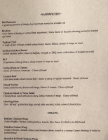 Hillside Pub menu