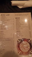 Backdraft Restaurant Bar menu