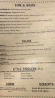Paddler's And Grill menu