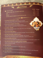 Mhai Thai menu