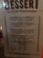 Union Woodshop menu