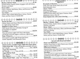 Covered Bridge Grill menu