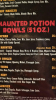 The Haunted House menu
