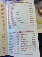 Hwe Sarang Sushi menu