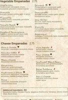 Marini's Empanada House menu