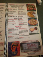 Marely's Pizza menu