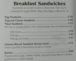 Quinn's Breakfast And Lunch menu