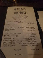 Whiskey The Wolf food