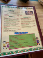 Pancho Villa's Mexican menu