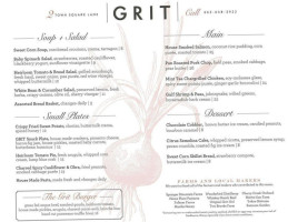 Grit menu