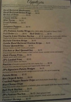 Jp Mcguire's Bar And Restaurant menu