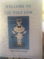 Holy Cow menu