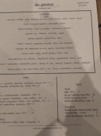 The Pioneer Cocktail Club menu