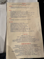 Cafe Tiramisu menu