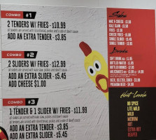Daves Hot Chicken menu
