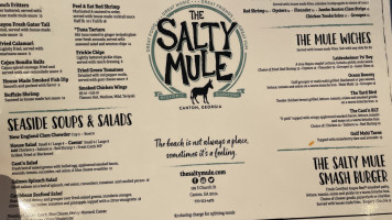 The Salty Mule menu
